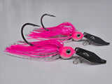Pink Flash Premium Bladed Jig (wire tied skirt)