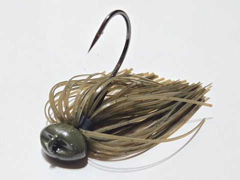 Green pumpkin (Flat bottom football jig)