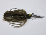 Green pumpkin Premium bladed Jig (wire tied skirt)