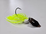 1/2oz White/Chartreuse standard bladed jig