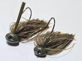 Green pumpkin (Flat bottom football jig)