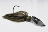 Green pumpkin Premium bladed Jig (wire tied skirt)