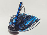 Black and blue (flatbottom football jig)