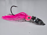Pink Flash Premium Bladed Jig (wire tied skirt)