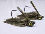 Green pumpkin Premium swim jig (wire tied skirt)