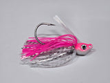 Pink Flash Premium swim jig (wire tied skirt)
