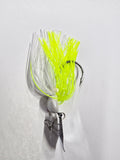 1/2oz White/Chartreuse standard bladed jig
