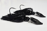 Black Premium Bladed Jig (wire tied skirt)
